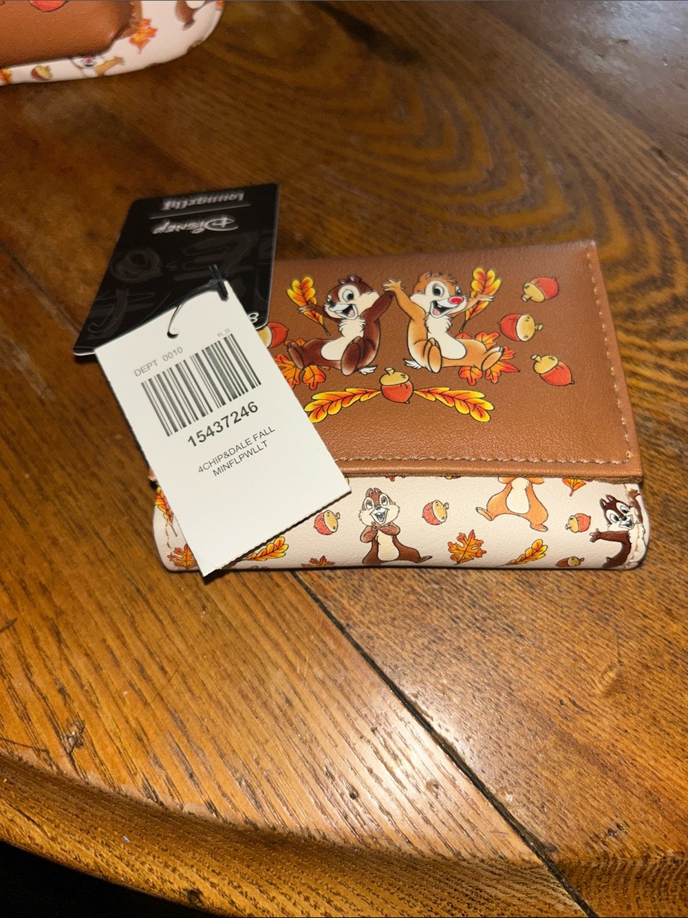 Loungefly Chip & Dale Fall Leaves Mini Backpack and matching wallet - Picture 3 of 7